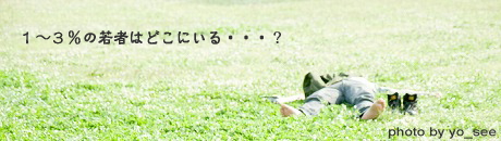 鍼灸を受けている若者は１～３％