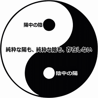 純陰と純陽（太極図）