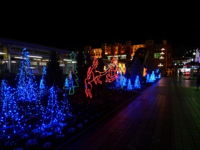 深谷駅のイルミネーション2008