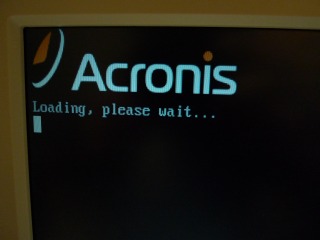 Acronis True Image LEのブートディスク起動画面