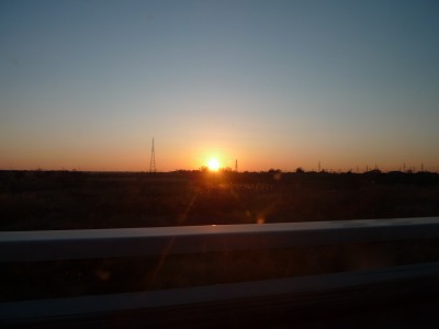 初日の出2009(上武大橋から)