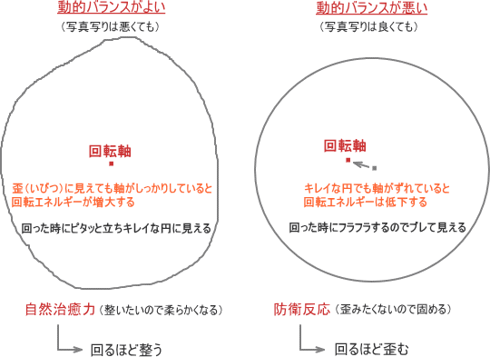 動的バランスと静的バランス