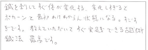 古武術鍼法_四肢編_感想_細谷
