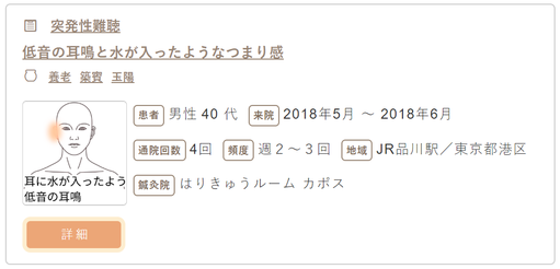 突発性難聴の症例