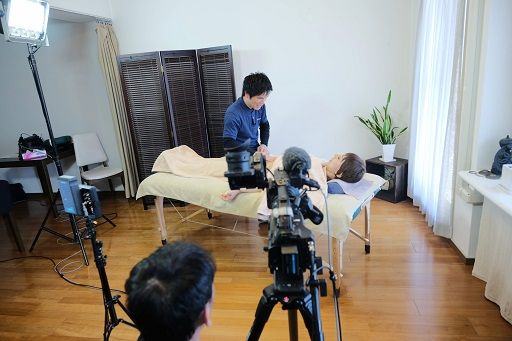 整動鍼DVDの撮影現場3