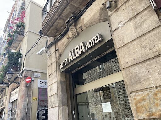バルセロナの旧市街にあったホテル